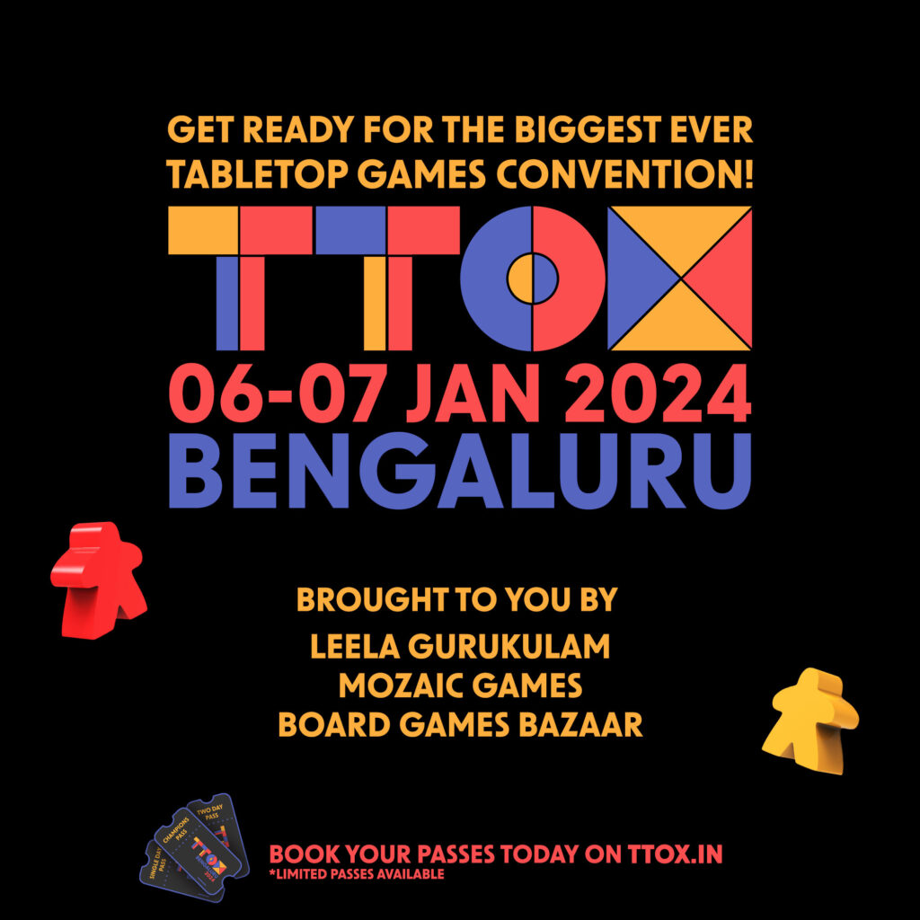 to TTOX'24 Bengaluru's Biggest Board Games Convention